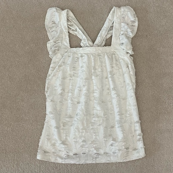 LC White racer back Top - Picture 6 of 6